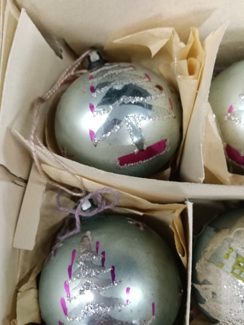 Bombki choinkowe PRL z32