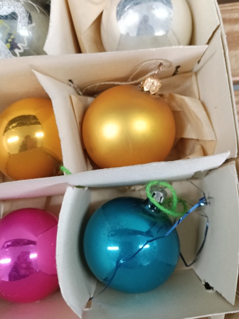 Bombki choinkowe PRL z32