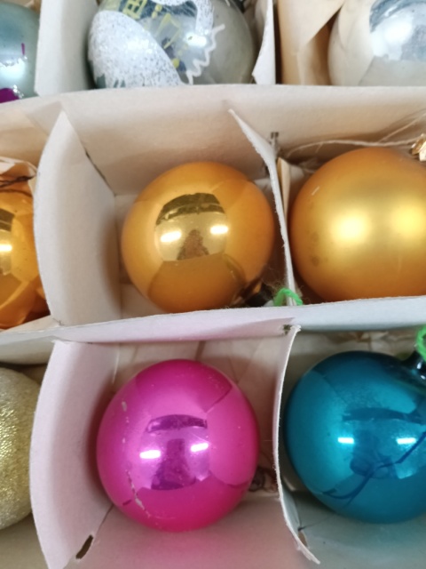 Bombki choinkowe PRL z32