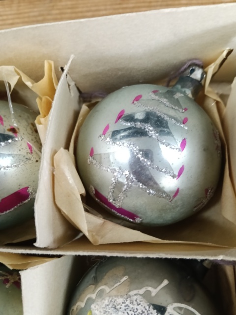 Bombki choinkowe PRL z32
