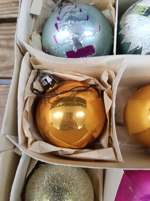 Bombki choinkowe PRL z32