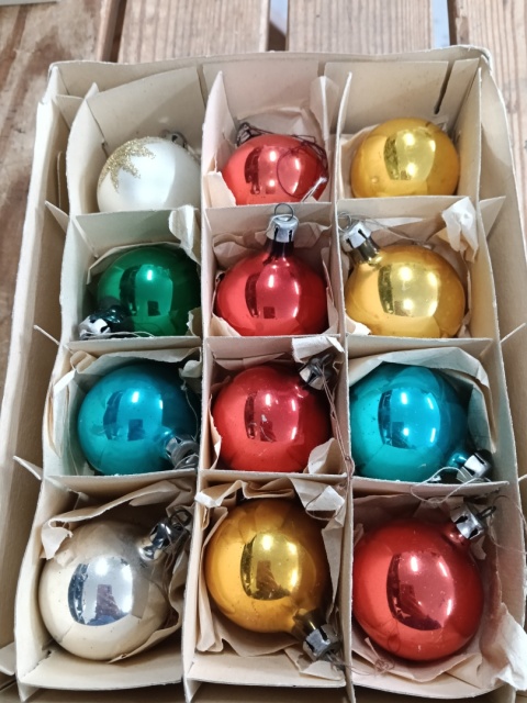 Bombki choinkowe PRL z34