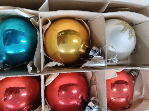 Bombki choinkowe PRL z34