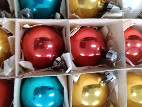 Bombki choinkowe PRL z34