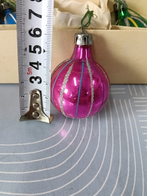 Bombki choinkowe vintage PRL zestaw Z24
