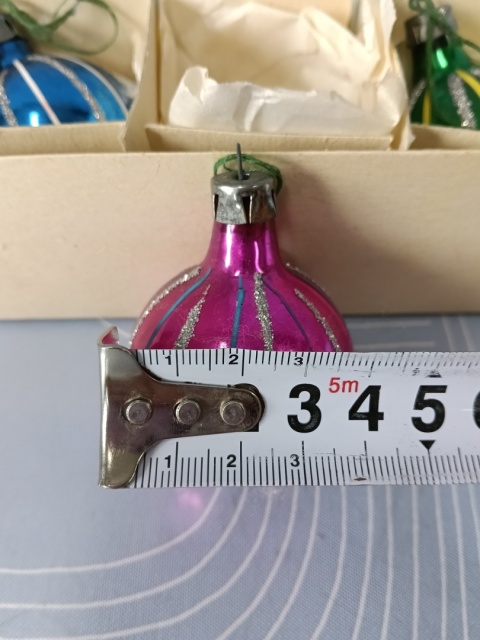 Bombki choinkowe vintage PRL zestaw Z24
