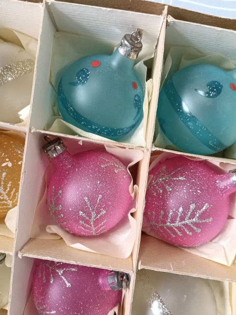 Bombki choinkowe vintage zestaw Z25