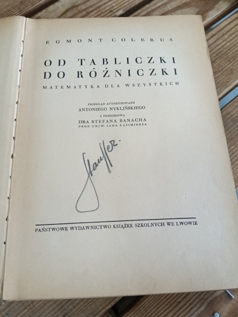 Książka od tabliczki do różniczki Egmont Colerus