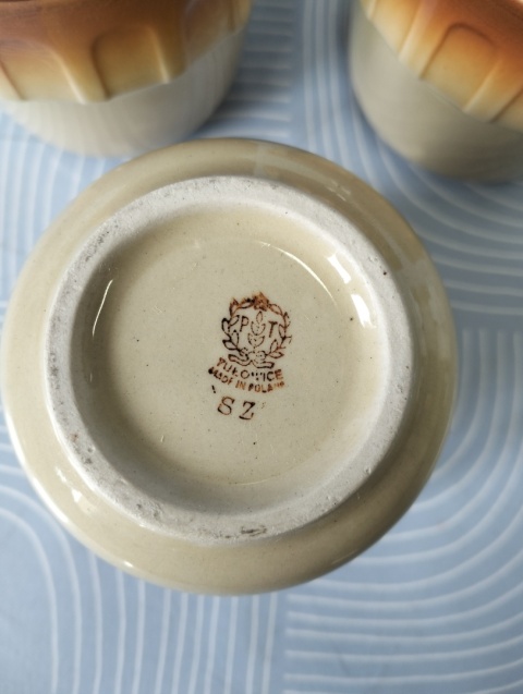 Kubki barowe vintage PRL Tułowice T1