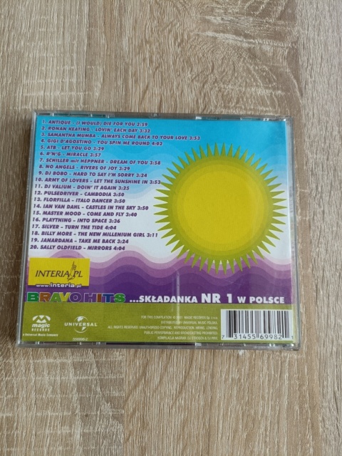 Płyta CD Bravo Hits lato 2001