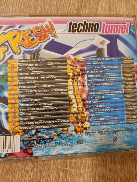 Płyta CD Fresh Techno Tunnel