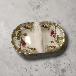 Przyprawnik porcelana Chodzież złota róża