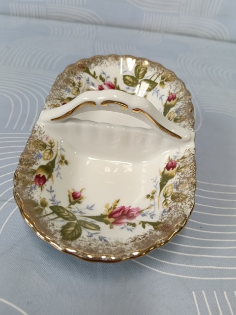 Przyprawnik porcelana Chodzież złota róża