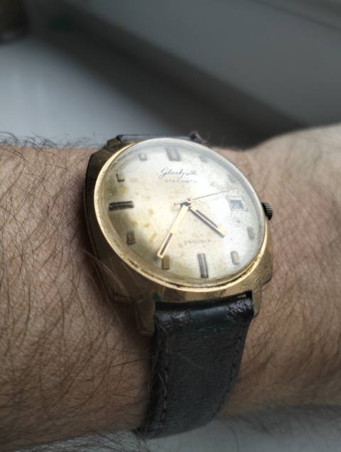 Stary zegarek Glashütte górniczy