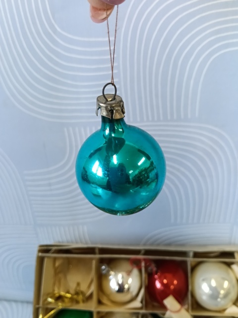 Bombki choinkowe vintage PRL zestaw Z27