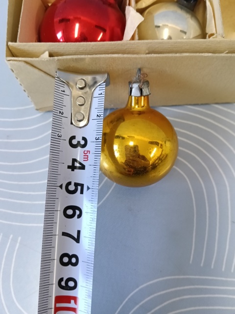 Bombki choinkowe vintage PRL zestaw Z27
