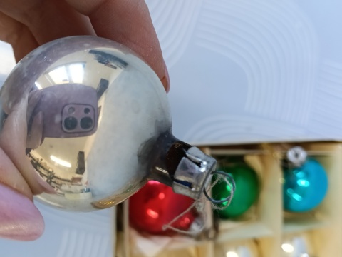Bombki choinkowe vintage PRL zestaw Z27