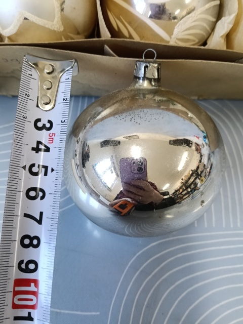 Bombki choinkowe vintage PRL zestaw Z29