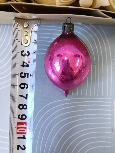 Bombki choinkowe vintage PRL zestaw Z29