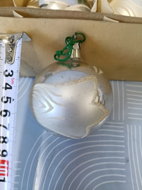 Bombki choinkowe vintage PRL zestaw Z29