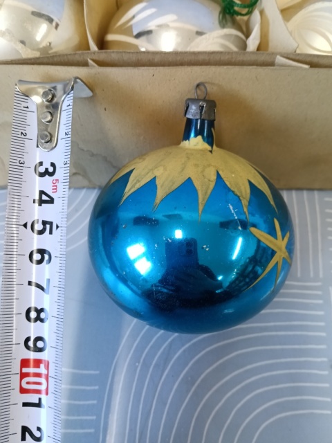 Bombki choinkowe vintage PRL zestaw Z29