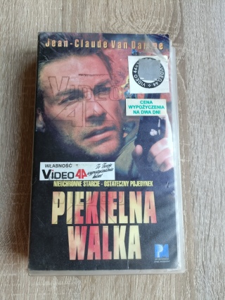 Kaseta VHS Piekielna walka