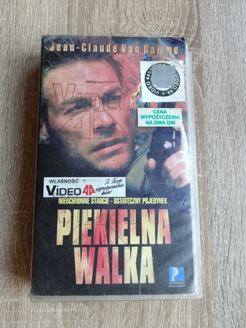 Kaseta VHS Piekielna walka