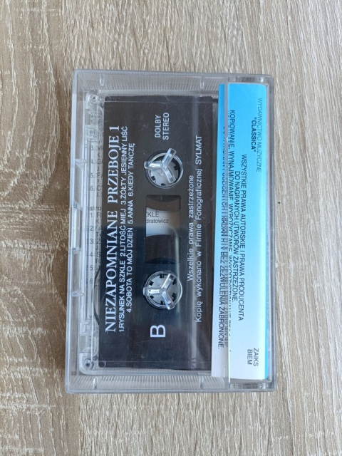 Kaseta magnetofonowa Niezapomniane przeboje 1