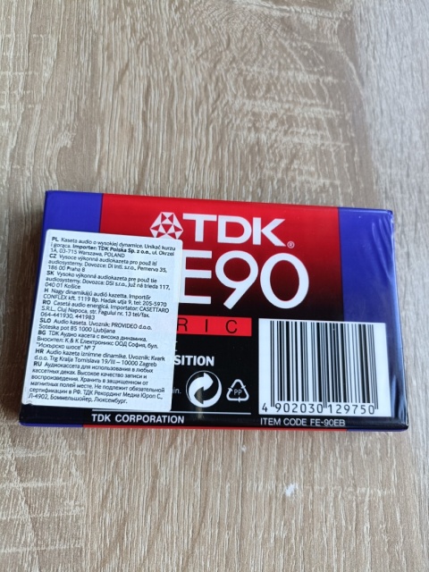 Kaseta magnetofonowa TDK nowa w folii czysta