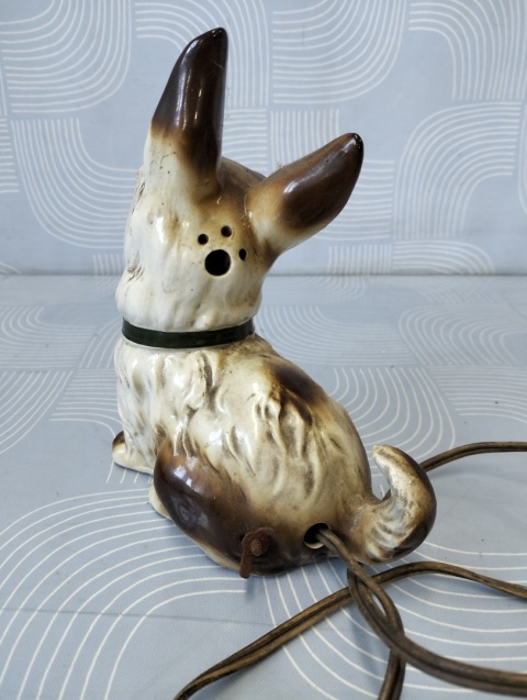 Lampka vintage piesek Steatyt Katowice
