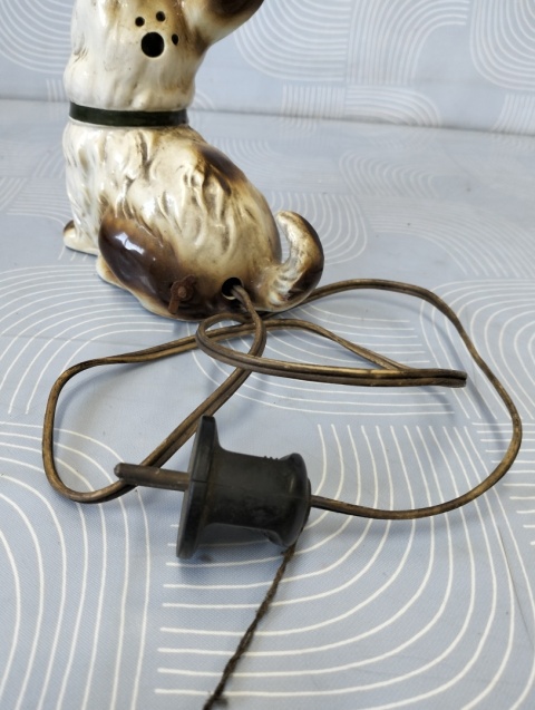 Lampka vintage piesek Steatyt Katowice