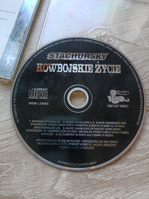 Płyta CD Stachursky z autografem