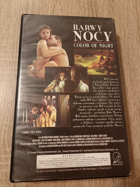 Kaseta VHS Barwy nocy