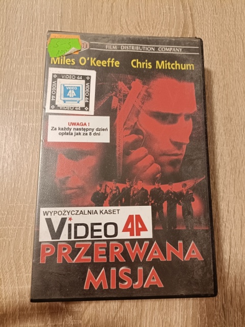 Kaseta VHS Przerwana misja