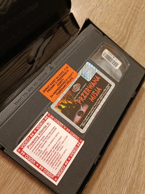 Kaseta VHS Przerwana misja