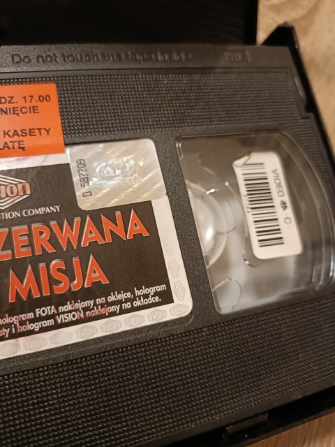 Kaseta VHS Przerwana misja
