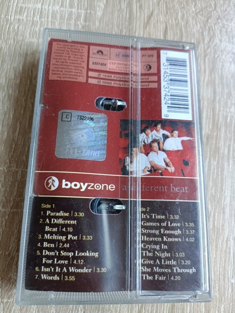 Kaseta magnetofonowa Boyzone