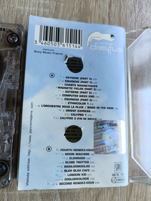 Kaseta magnetofonowa Jean Michel Jarre