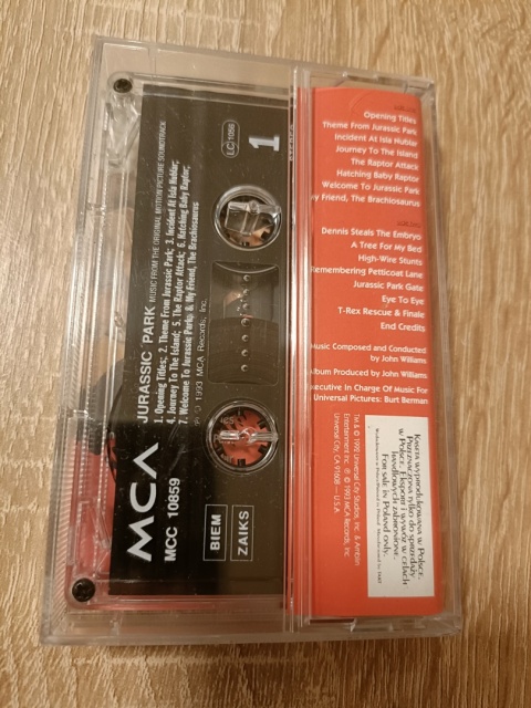 Kaseta magnetofonowa Jurassic Park