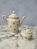 Dzbanek z cukierniczką porcelana Huta Franciszka