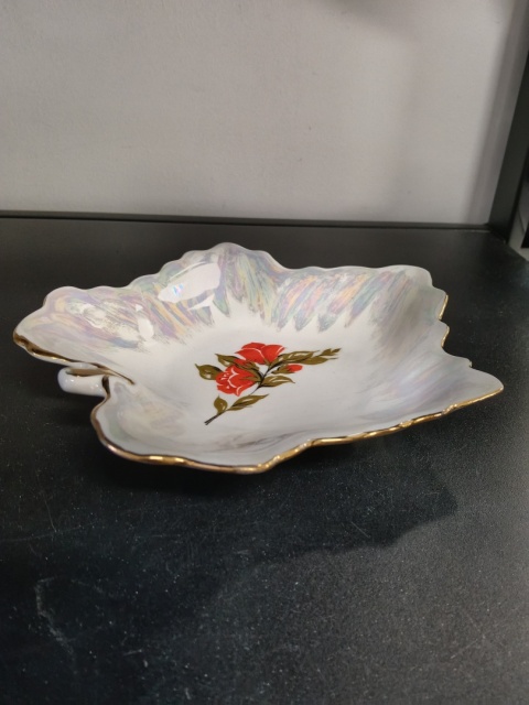 Patera vintage klonowy liść porcelana Sumy ZSRR