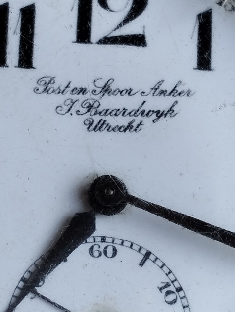 Stary zegarek kieszonkowy Posten Spot Anker