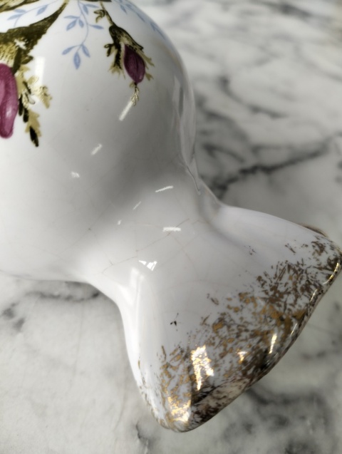 Wazonik cukierek porcelana złota róża