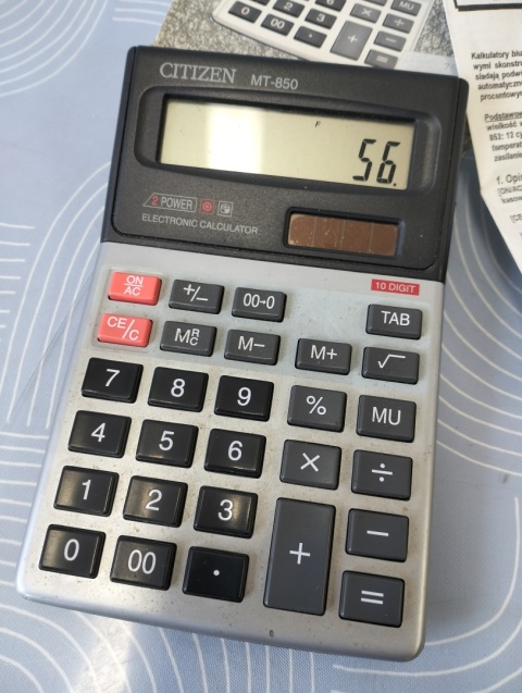 Kalkulator Citizen MT-850