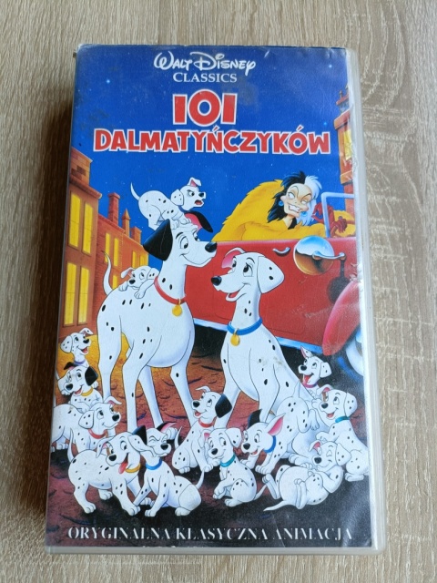Kaseta VHS 101 Dalmatyńczyków