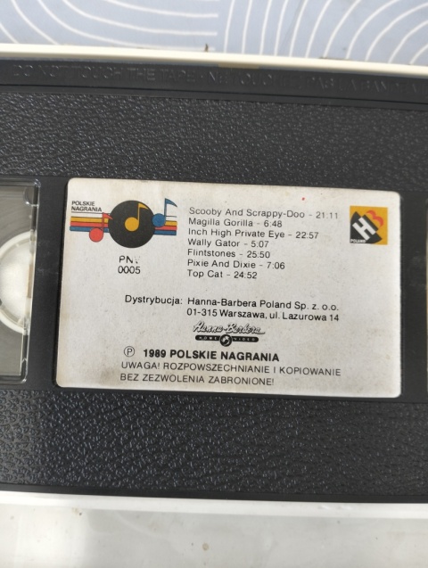 Kaseta VHS Bajki Hanna Barbera