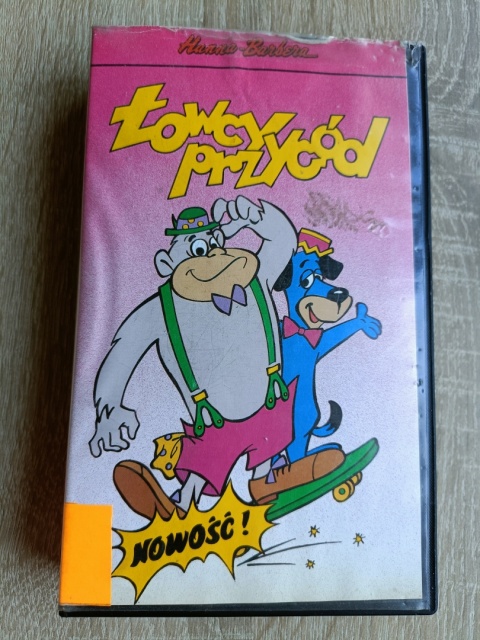 Kaseta VHS Łowcy przygód Hanna-Barbera