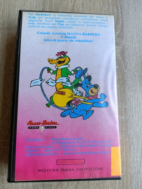 Kaseta VHS Łowcy przygód Hanna-Barbera