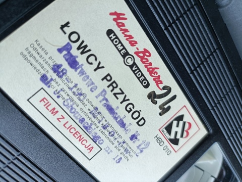 Kaseta VHS Łowcy przygód Hanna-Barbera