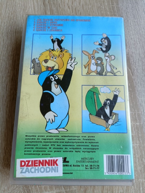 Kaseta VHS Przygody Krecika